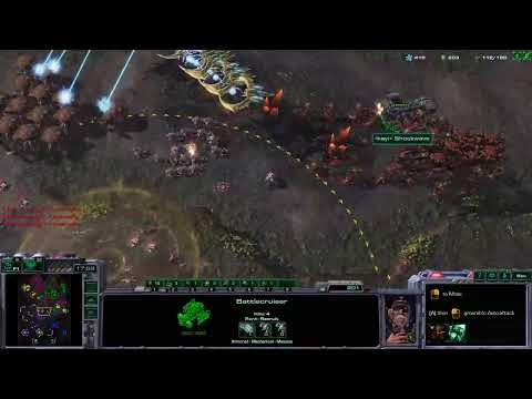 Widow mines destroy Tempest in a 4v4 Team Games- Starcraft 2