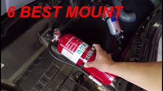 6 Best Fire Extinguisher Car Mount and Best Place to Mount a Fire Extinguisher in Car