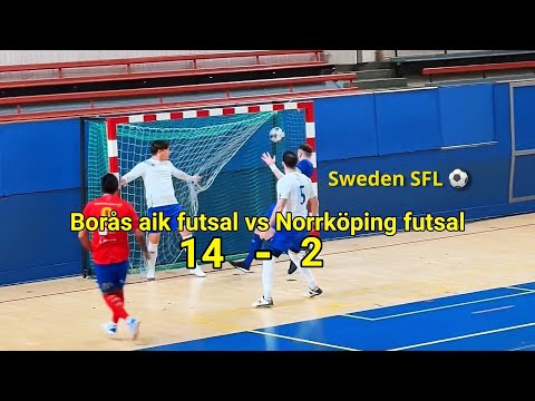 Borås aik futsal vs Norrköping futsal 14-2 #futsal #goals #highlights #topleague #sweden