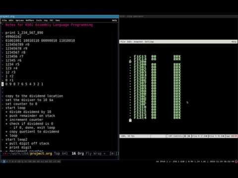 6502 Assembly Language #6: Printing a Number