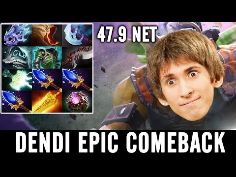 DENDI EPIC COMEBACK Alchemist 47.9K Net + 3 AGHA Buff Dota 2 7.01 Patch
