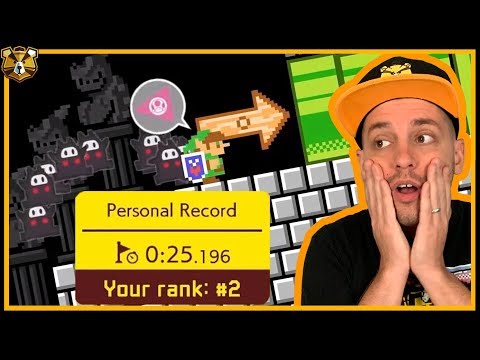 Speedrunner DEMOLISHES Ninji Speedruns! Super Mario Maker 2