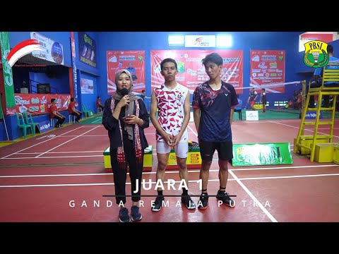 BERTEMU JUARA 1 GANDA REMAJA PUTRA MERAH PUTIH OPEN 2023, ZACKI ARBIANSAH SUPRIATNA & RADITYA AHMAD DARMAWAN