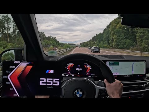BMW X5M60i FAST TOP SPEED Drive: Berlin to Leipzig | German Autobahn | 4K ASMR POV Drive