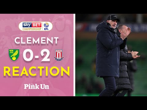 Philippe Clement Reaction | Norwich City 0-2 Stoke City | The Pink Un