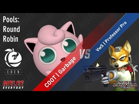 Eden - COOT | Garbage (Jigglypuff) vs. VwS | Professor Pro (Fox) - SSBM - Singles Pools, Round Robin