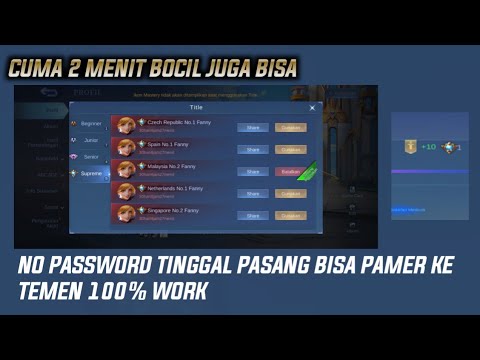 SCRIPT AUTO SUPREME MLBB TERBARU 2022 || Cara Merubah Title Kecamatan Menjadi Supreme Terbaru 2022