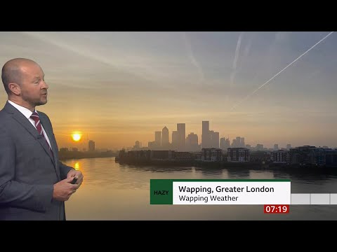 Weather images, Easter Sunday morning and pollen (+ hayfever link) (UK) - BBC - 17th April 2022