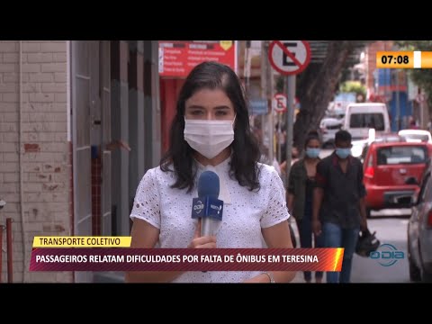 Passageiros relatam dificuldades por falta de í´nibus em Teresina 30 04 2021