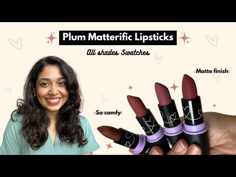 *New* @Plumgoodness Matterific lipsticks Swatches |...