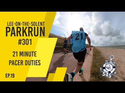 Lee-on-the-Solent Parkrun #301, 21 Minute pacer duties
