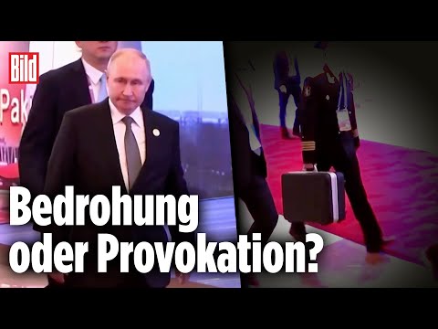 Zum Diktatoren-Treffen: Putin reist mit zwei Atomkoffern nach China