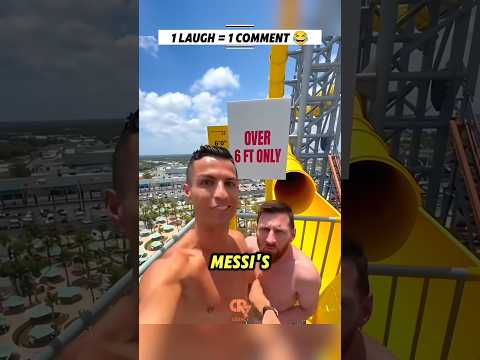 Ronaldo & Messi at a Waterpark… Ending Was Hilarious! 😂