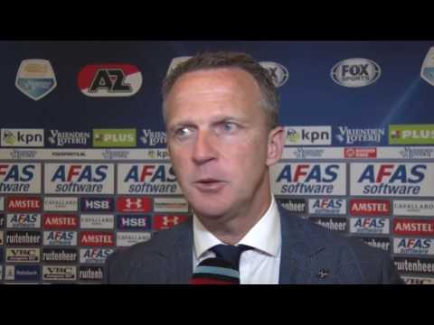 Reactie Van den Brom na AZ - FC Utrecht