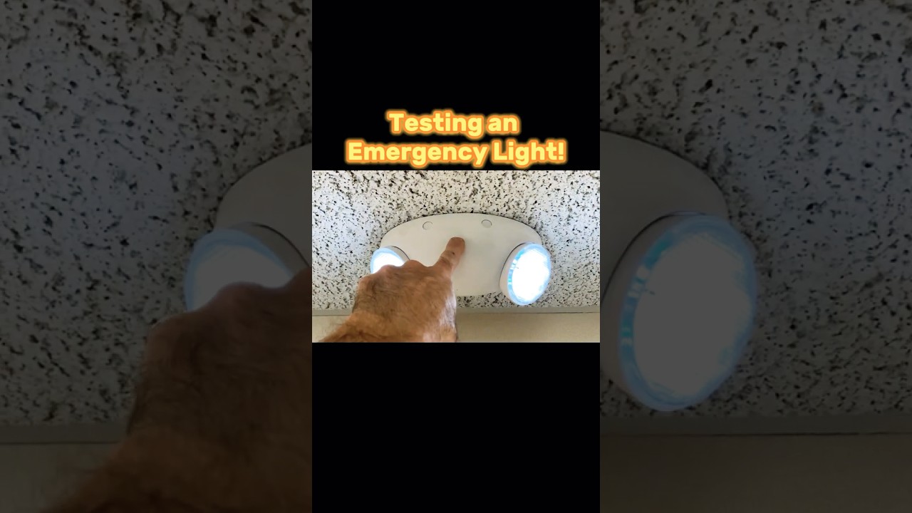 Testing an emergency light per NFPA 101:7.9￼ #facilitiesmaintenance