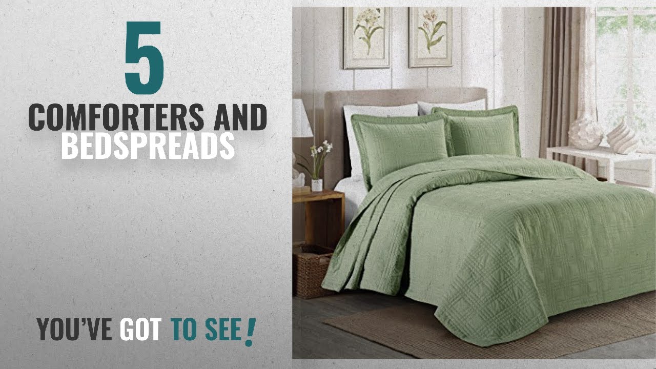Top 10 Comforters And Bedspreads [2018]: Chezmoi Collection Kingston 3-piece Oversized Bedspread