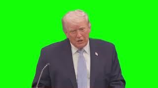 Donald Trump "I will quickly learn spanish it won't take too long I'm good at language" green screen