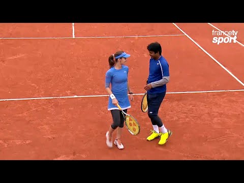 Martina Hingis/Leander Paes vs. Elena Vesnina/Bruno Soares Roland Garros 2016 SF ❤️🧡⭐