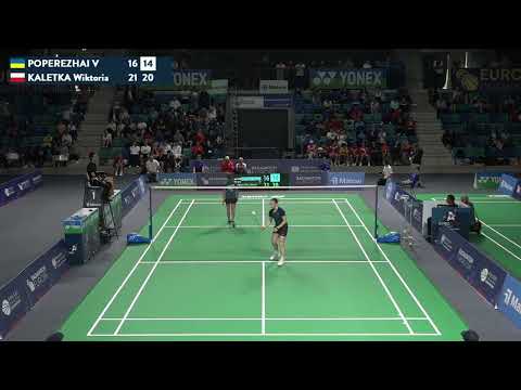 Match point - Varvara Poperezhai vs Wiktoria Kaletka - WS, Final - European U15 C'ships 2024