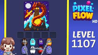 Pixel Flow Level 1107 Solution Walkthrough
