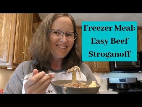 Freezer Meal Prep - How to Make Easy Beef Stroganoff