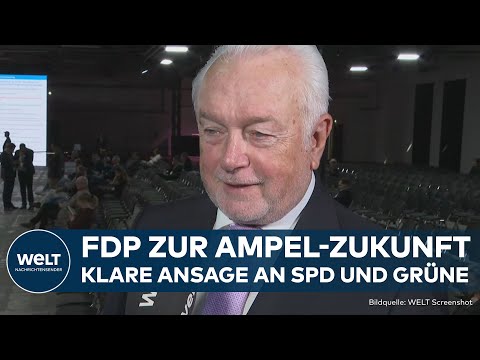 Video Thumbnail: BUNDESPARTEITAG: FDP will die "Wirtschaftswende" - Wolfgang Kubicki äußert sich zur Ampel