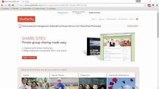Shutterfly Share Sites introduction