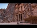 The Petra Rose City Jordan Wonder Of The World Drone Footage Exploring Video 4K Ultra HD