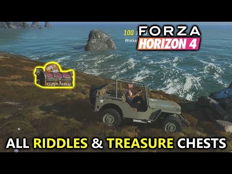 Forza Horizon 4 Fortune Island - All Riddles & Treasure Chest Locations (Solutions Guide)