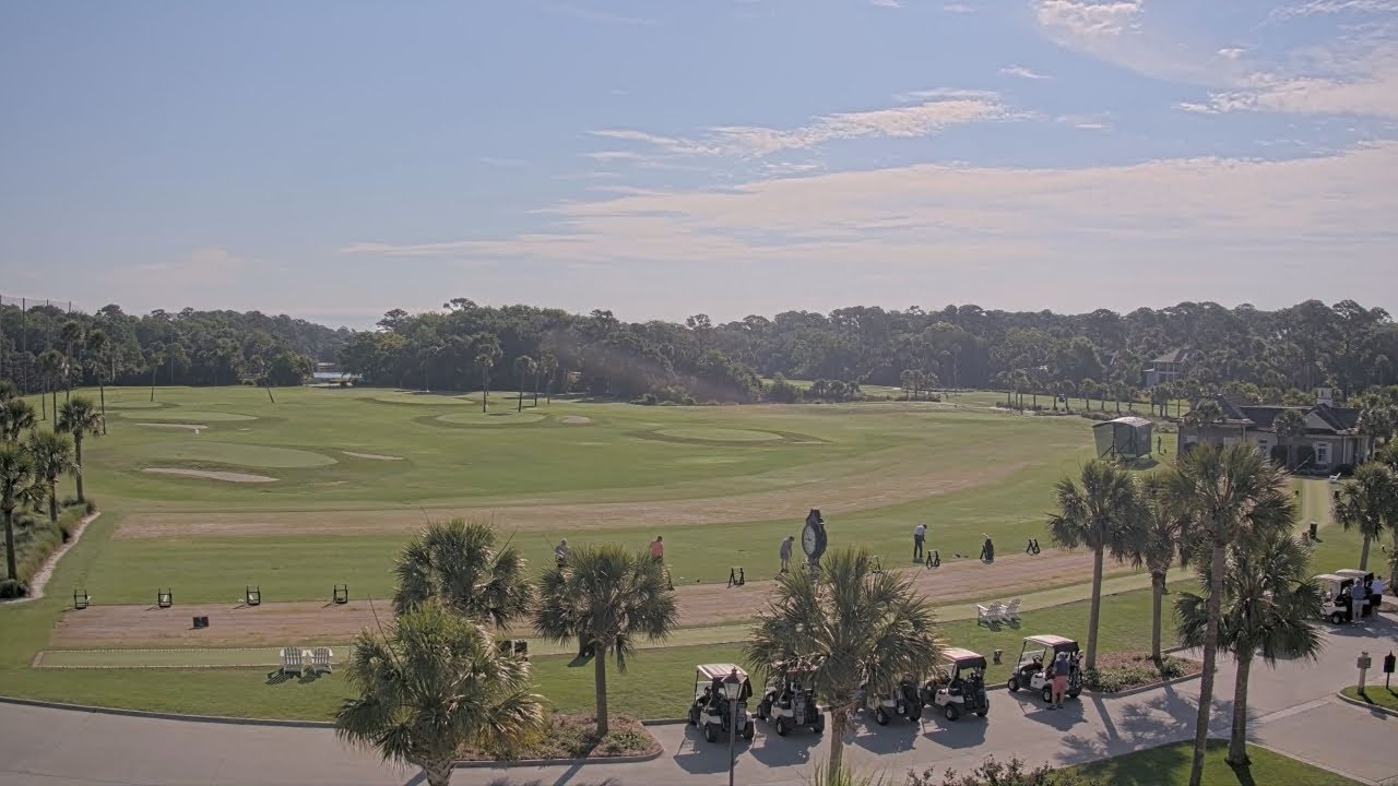 Live webcam view of Sea Pines Driving Range