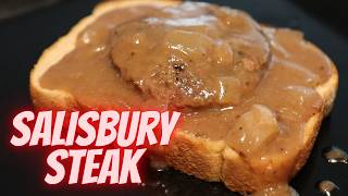 EASY Slow Cooker Salisbury Steak ~ Crockpot Burgers and Gravy Recipe