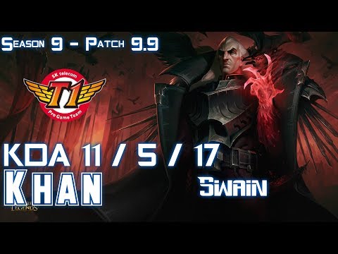 SKT Khan SWAIN vs KAI'SA ADC - Patch 9.9 KR Ranked