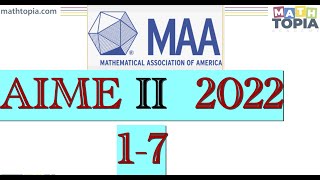 2022 AIME II Problems 1-7