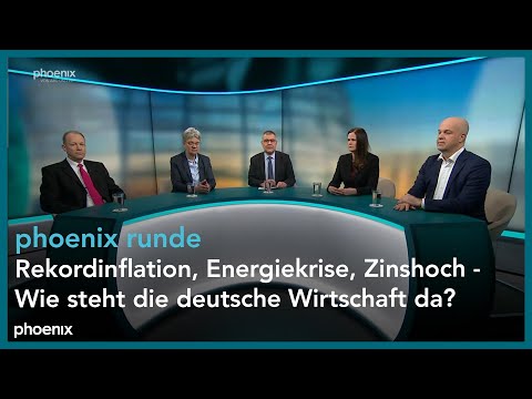 phoenixRunde Rekordinflation, Energiekrise, Zinshoch - Wie steht die deutsche Wirtschaft da?