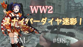 【CoD:WW2】WW2スナイパーライフルのダイヤ迷彩ゲット！#98:弾幕ノチルノ実況