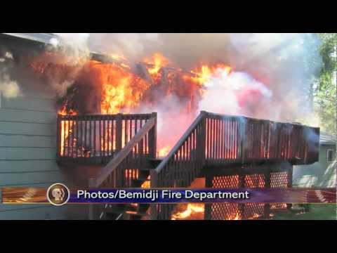 Bemidji House Fire - Lakeland News at Ten - August 27, 2012