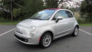 2012 Fiat 500C Lounge Start Up, Exhaust, and In Depth Tour