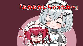 イラつかないと決めたのにキレてしまったマリン【ホロライブ手描き切り抜き/宝鐘マリン/白銀ノエル】