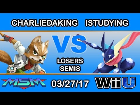 MSM 91 - LH | Charliedaking (Fox) Vs. iStudying (Greninja) Losers Semis - Smash Wii U