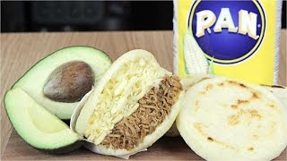 CÓMO HACER AREPAS - SIN HARINA PAN - Y CON HARINA