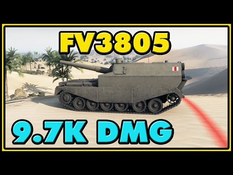 World of Tanks | FV3805 - 4 Kills - 9.7K Damage