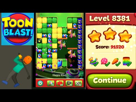 Toon Blast Level 8381 👍✨🦖