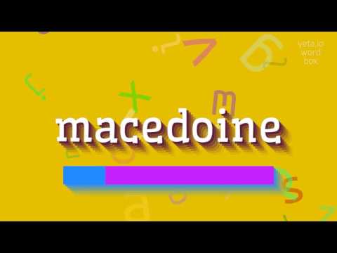 HOW TO PRONOUNCE MACEDOINE? #macedoine
