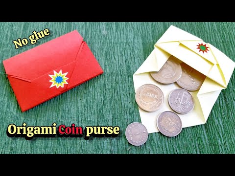 DIY/Origami Paper Folding Coin Purse/Super Easy/Origami Wallet