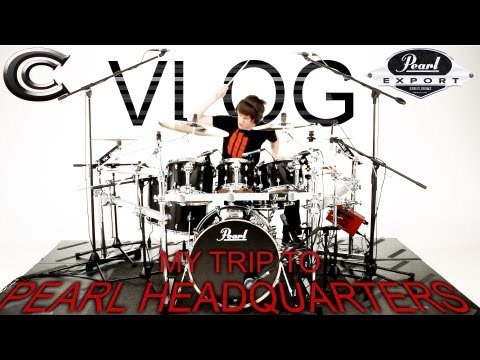 My Trip To Pearl Headquarters! - NEW Pearl Export Series Drums - Vlog 1