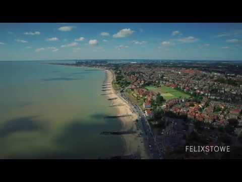 Seagull's view of fabulous Felixstowe on the Suffolk Coast