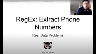 Download the video "Real data problems: Extract phone numbers with RegEx"