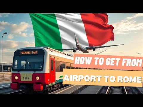 ROME FIUMICINO Airport to CITY CENTER (ROMA TERMINI) BY TRAIN [FULL TOUR]