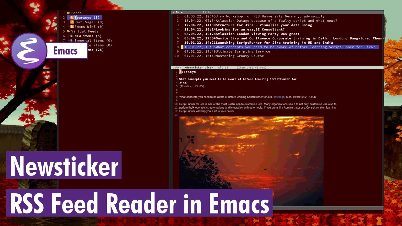 Org mode - Newsticker RSS feed reader