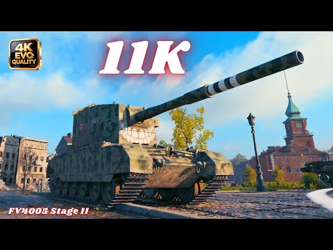 FV4005 Stage II 11K Damage 6 Kills & FV4005 - 10K 10 Kills World of Tanks #wot